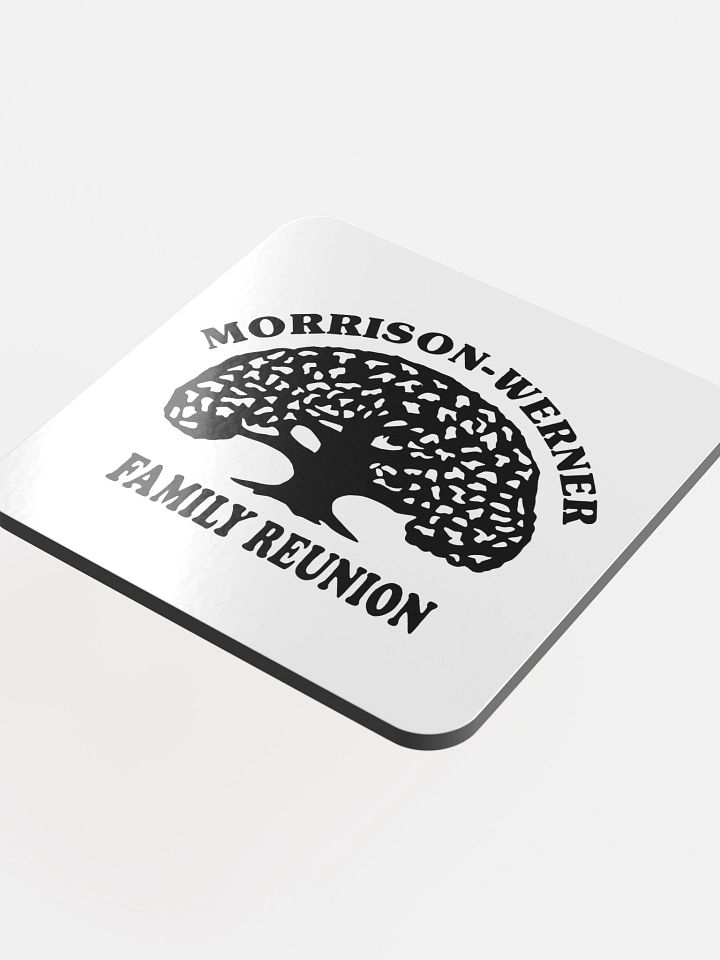 "Morrison-Werner Tree" Drink Coaster (White) product image (1)