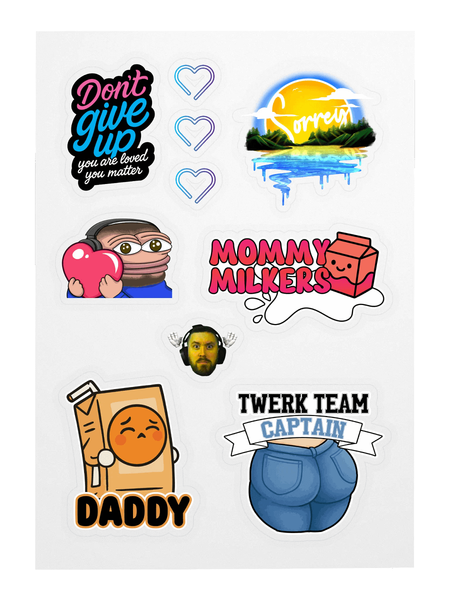 6 year streamer - a - thon - sticker sheet product image (3)