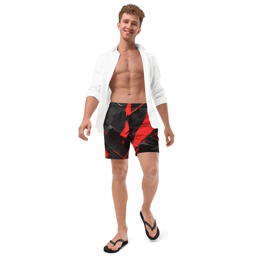 Abstract red ans black- Swim Trunks product image (11)