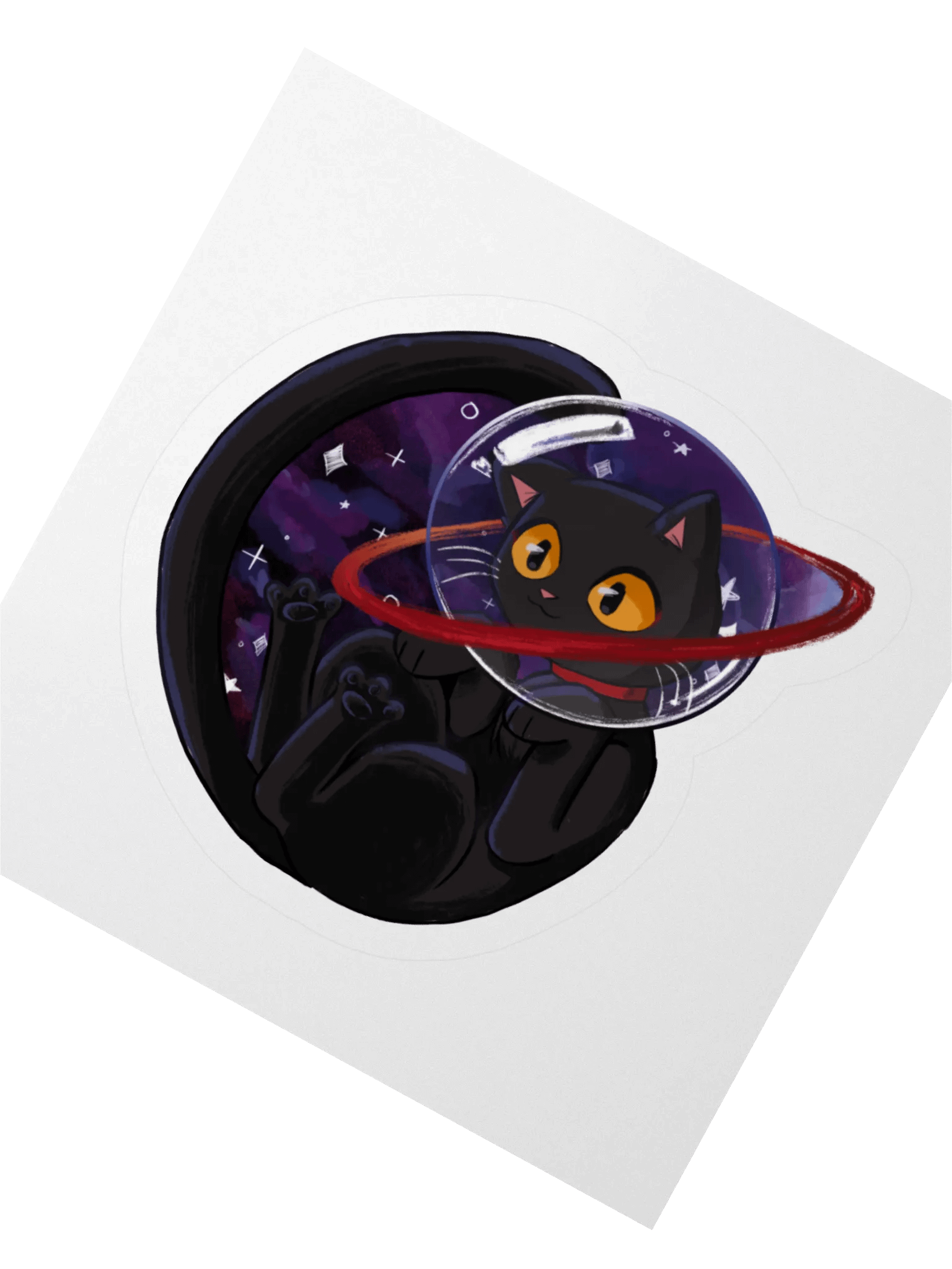 Sails Among the Stars: Lost in the Stars – Straw Cat Sticker product image (4)