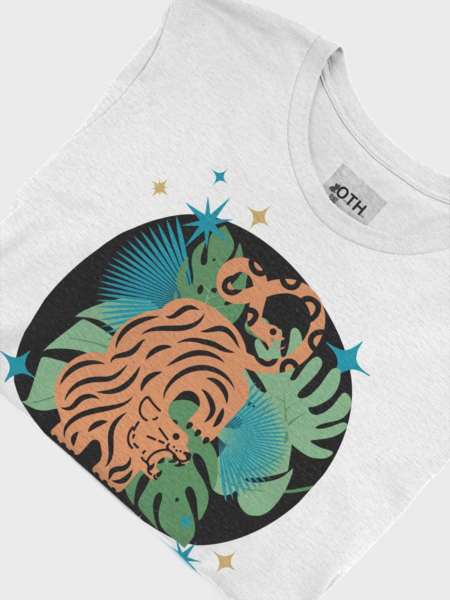 Jungle Roar: Tiger & Snake Illustration T-Shirt product image (3)