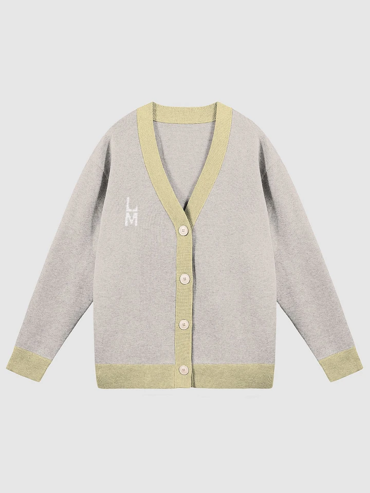 Knitted Cardigan Without Pocket (YELLOW AND SAND) product image (4)