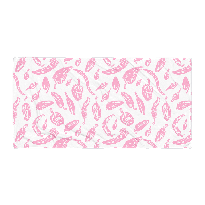 Summer Pep Beach Towel in Pink n' White product image (1)