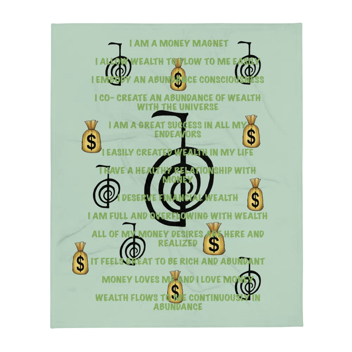 Blanket of wealth and abundance affirmations product image (13)