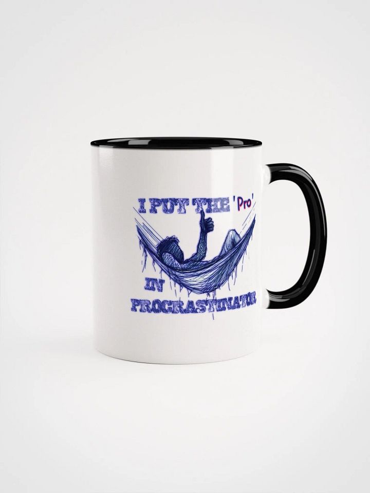 I Put the "Pro" in Procrastinator Ceramic Mug with Color Inside product image (1)