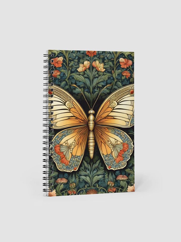 Spiral Notepad William Morris Inspired Butterfly product image (1)
