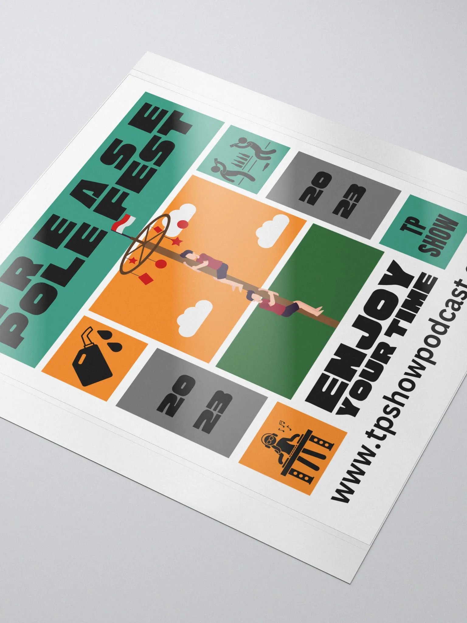 Grease Pole Fest Stickers product image (3)