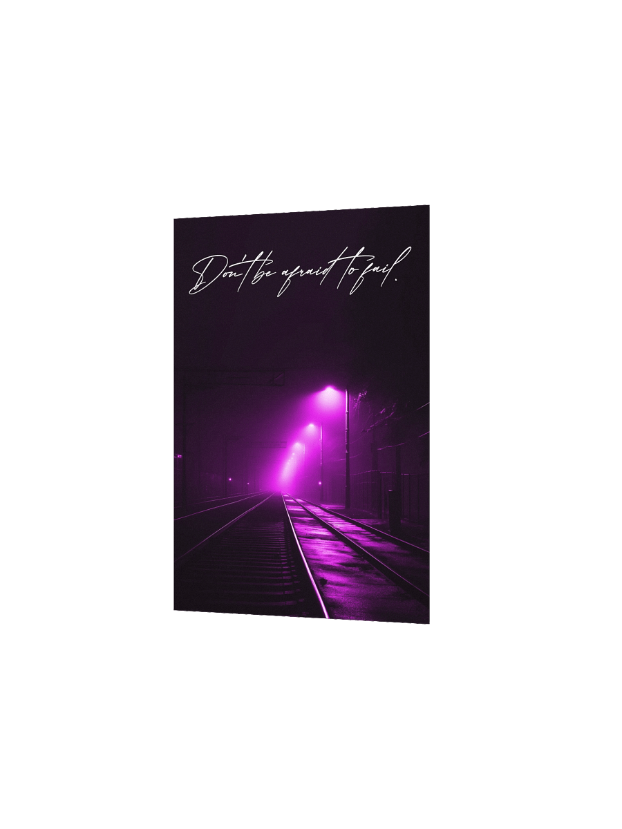 "Dont be afraid" Handwritten Matte Poster product image (12)