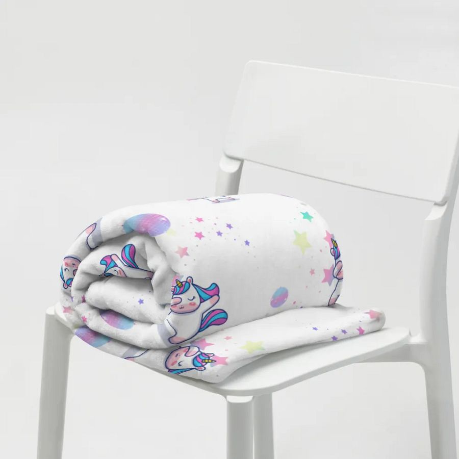 Disco Dabbing Unicorn Throw Blanket product image (10)
