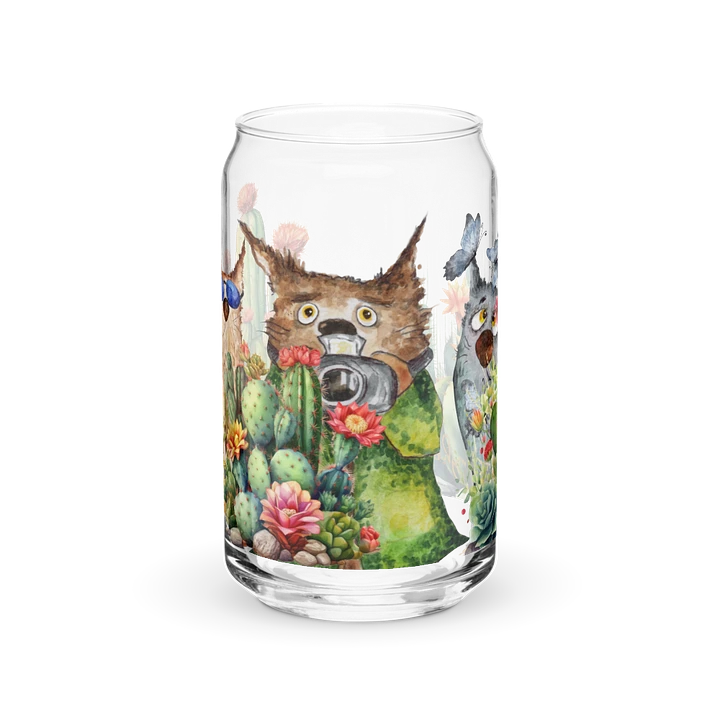Desert Bloom: A Tale of Resilience Glass Can (16 oz) product image (1)
