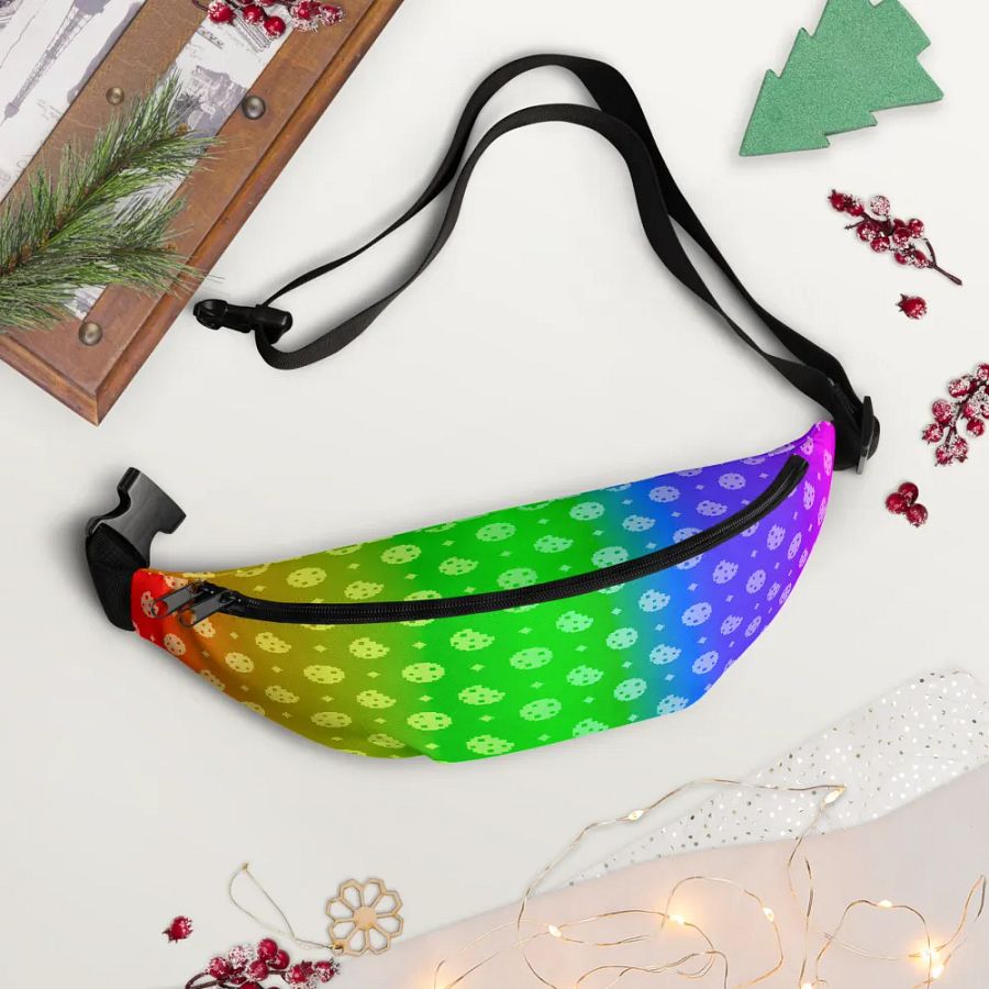 8-Bit Cookie Pattern-Rainbow Fanny Pack product image (7)