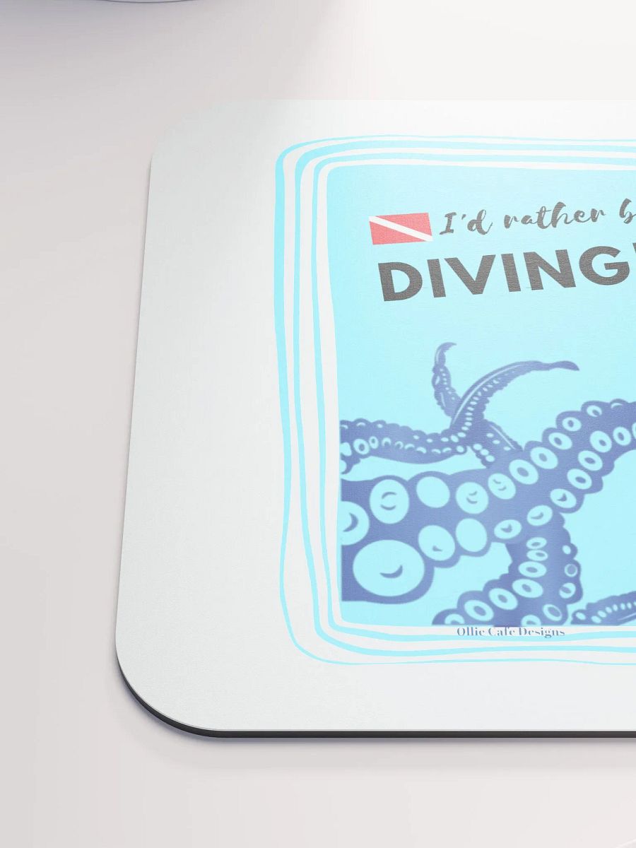 I'd Rather Be Diving! Mousepad product image (6)