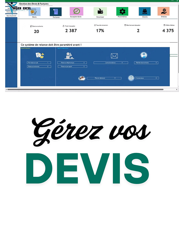 DEVISTRACK - Gérez vos devis et vos factures sur Excel product image (1)