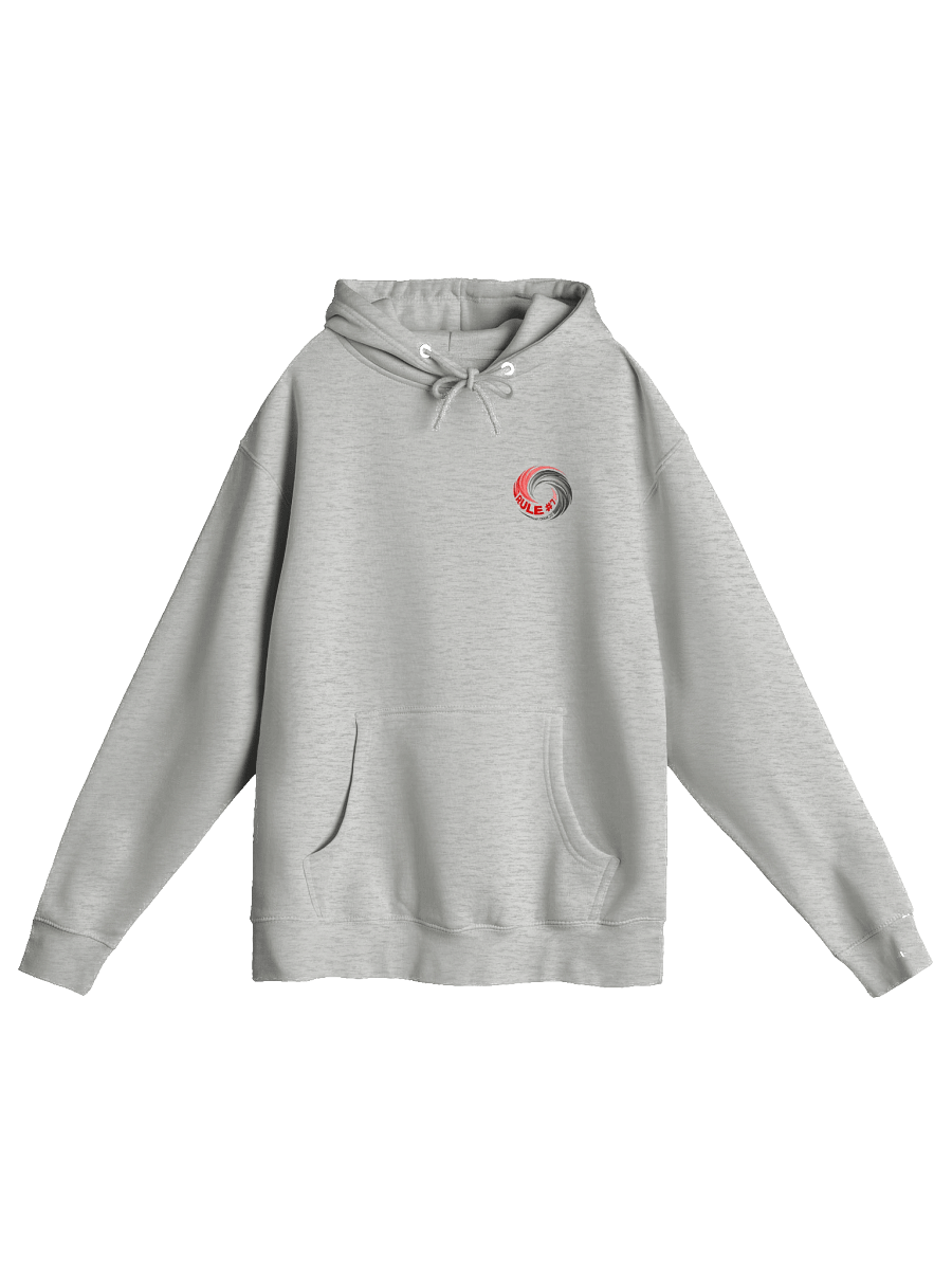 Rule #7 Hoodie Pewter and Red product image (4)