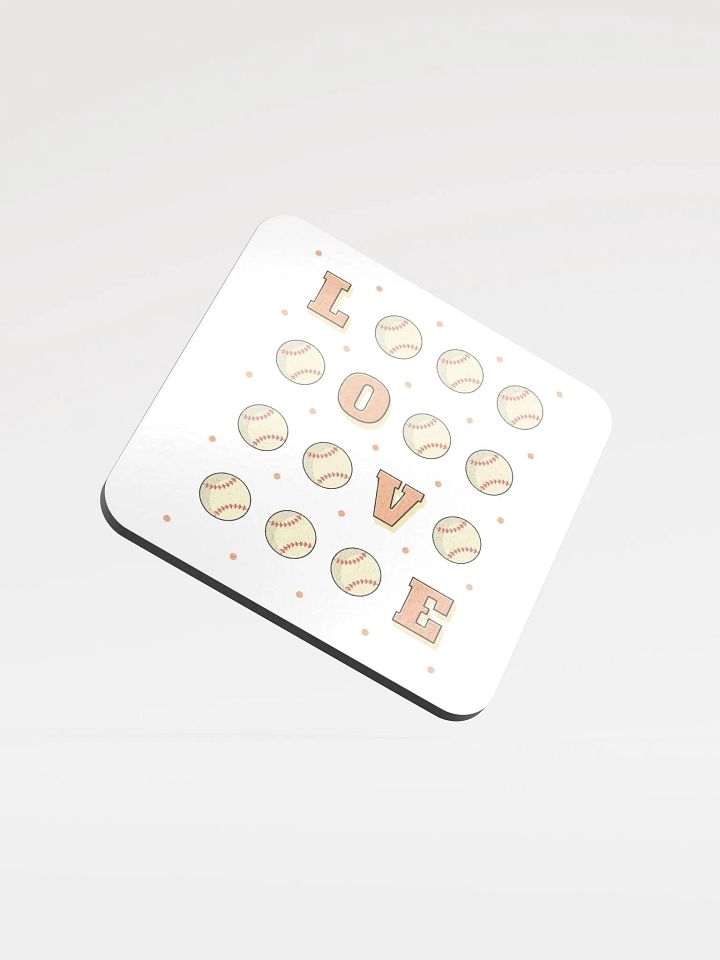 Love Baseball Square Game Coasters product image (1)