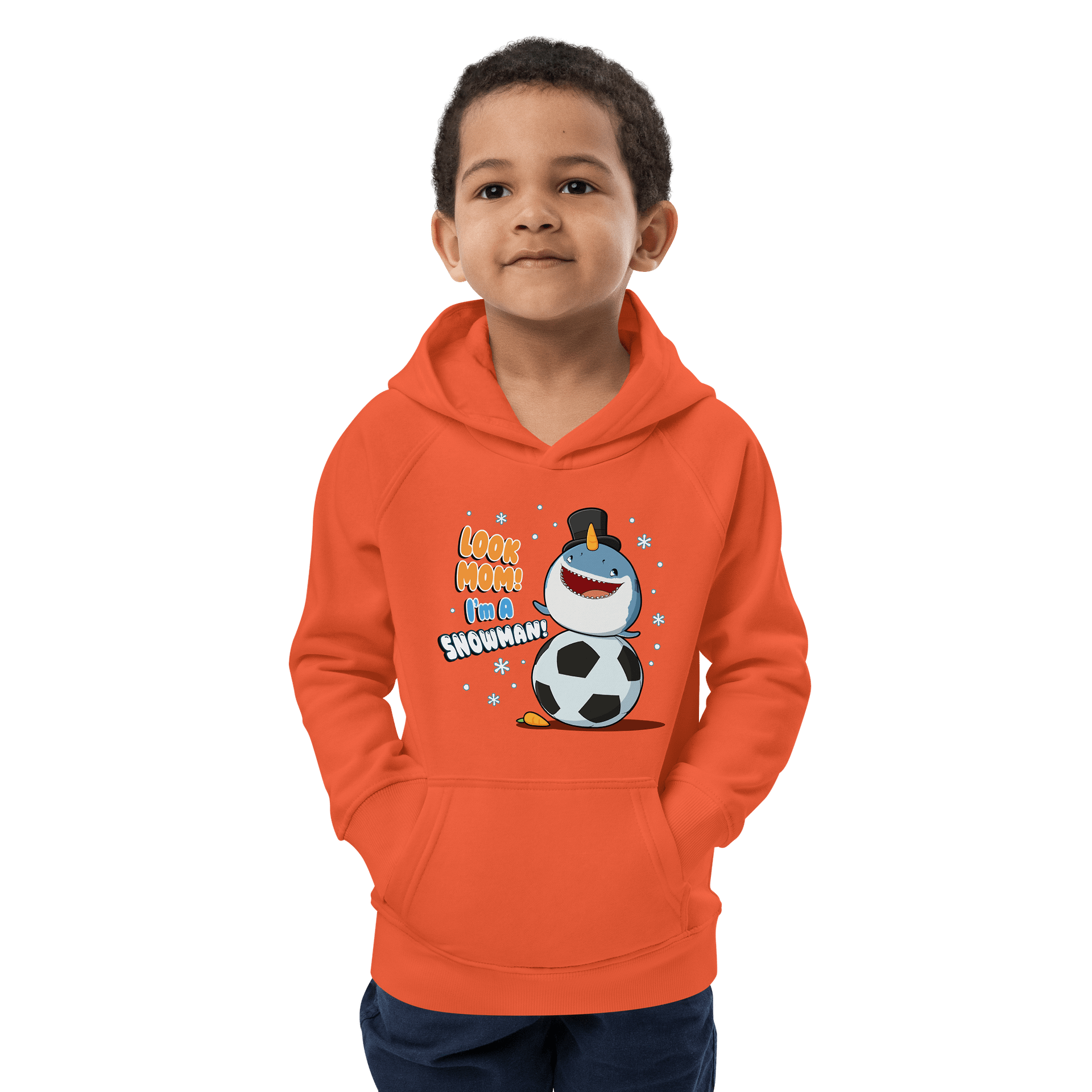 SNOWMAN Kids Eco Hoodie product image (4)