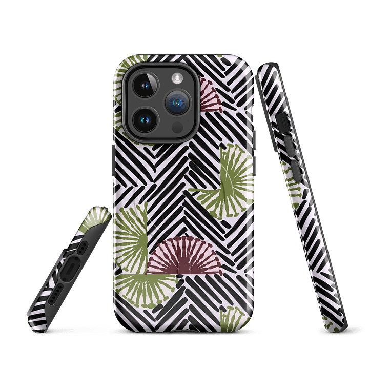 Afrococo Fan Stripes Geometric iPhone® Tough Case product image (3)