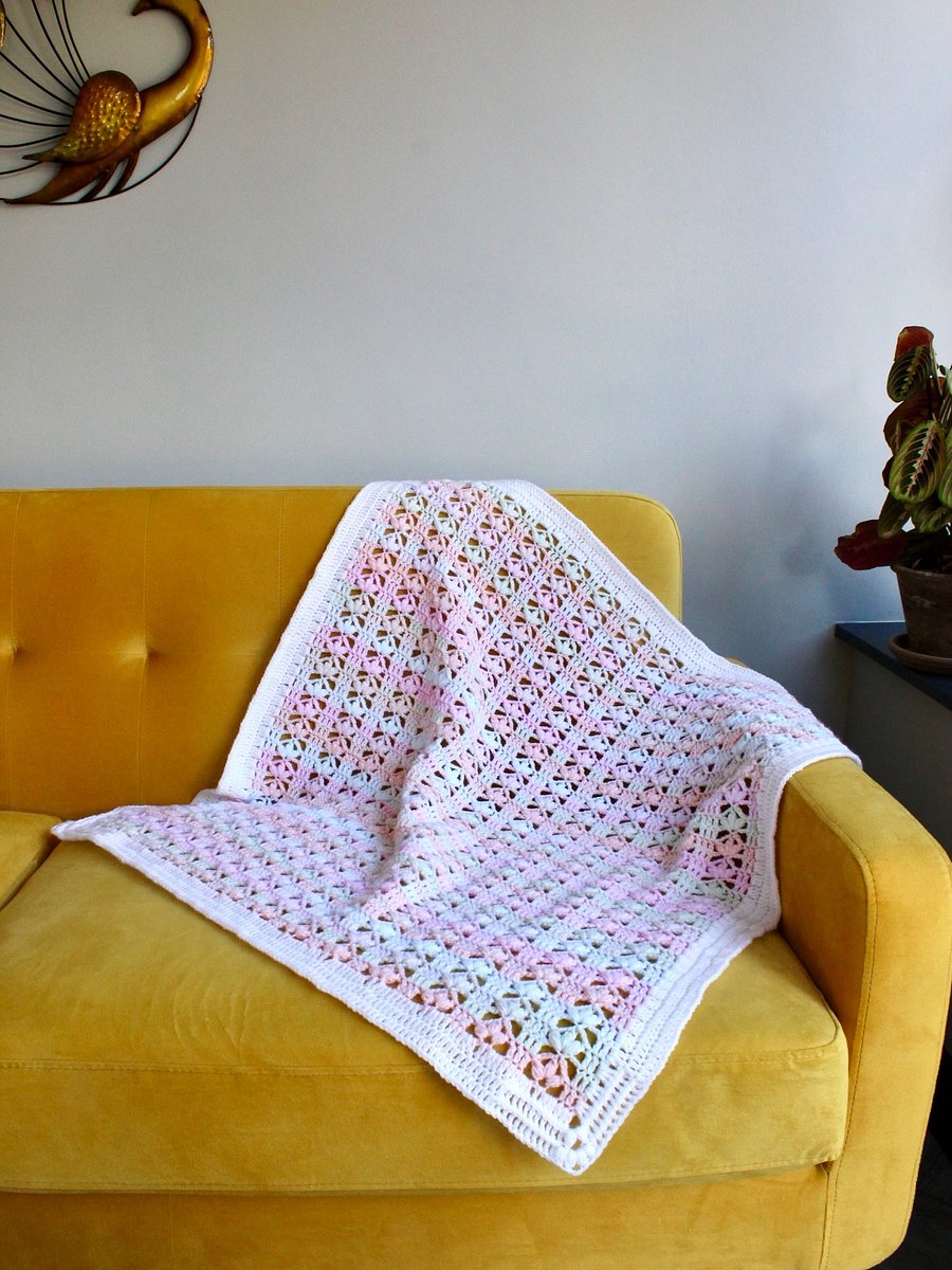 Lace Crochet Baby Blanket - Scarlett Baby Blanket product image (4)