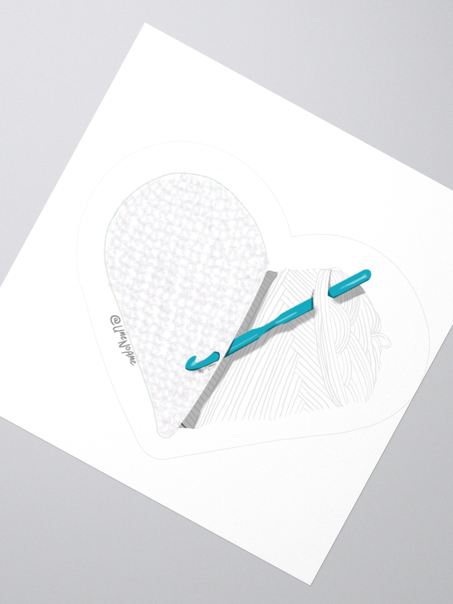 Crochet Love - White Sticker product image (6)