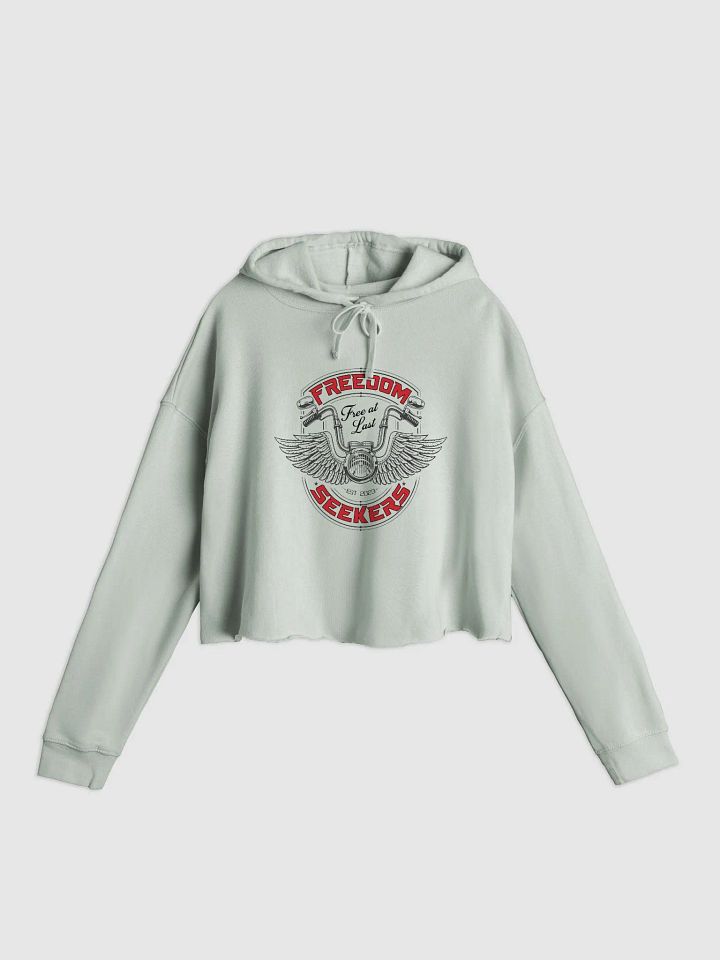 Freedom Seekers Cropped Hoodie Light product image (2)