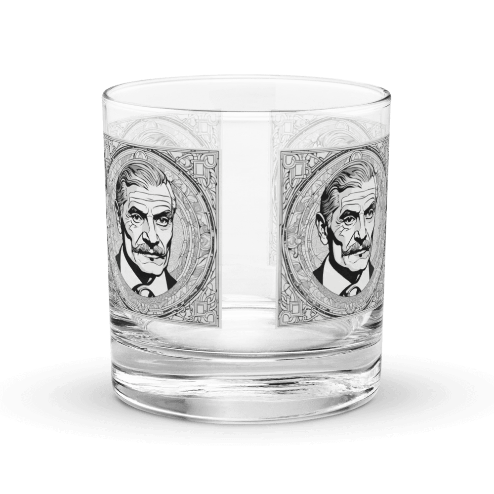 Gentleman's Portrait Etched Rocks Glass product image (2)