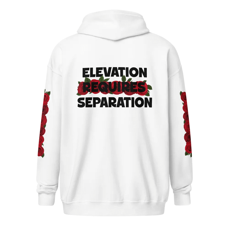 ELEVATION REQUIRES SEPERATION Hoodie White