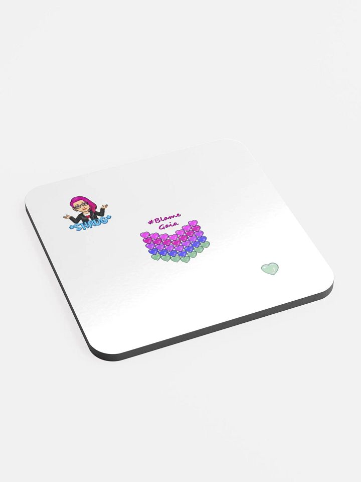 #BlameGaia Shrug Coaster product image (2)