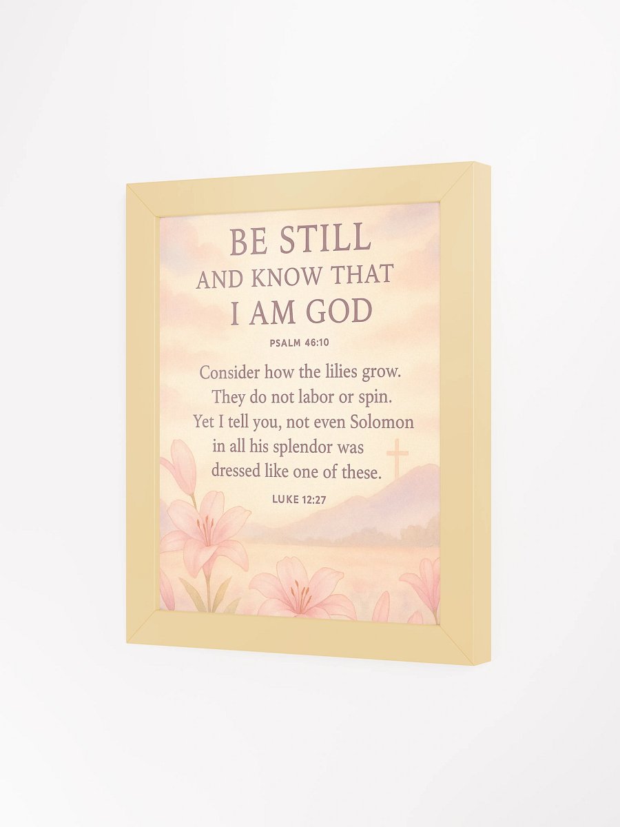 Psalm 46:10 Wall Art – Be Still and Know That I Am God | Christian Scripture Decor product image (45)