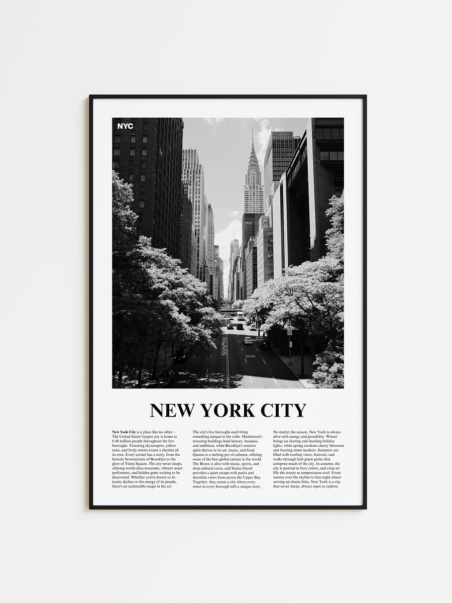 New York City 01 Newspaper Poster product image (1)