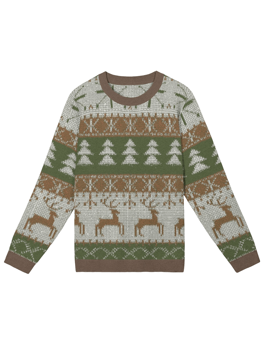 Festive Reindeer Christmas Sweatshirt – Cozy & Stylish Holiday Knitwear product image (1)