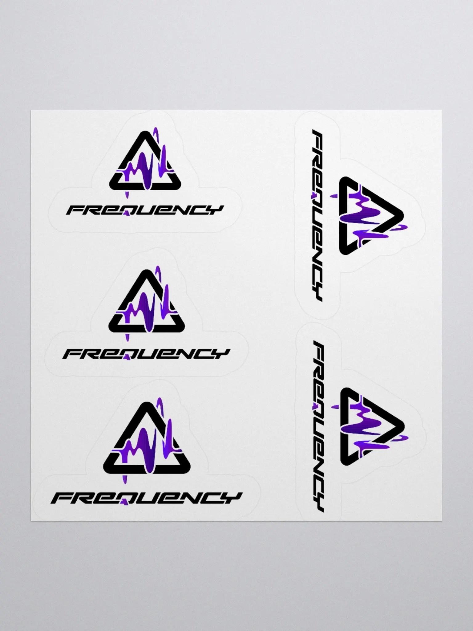 Tri-Wave Kiss Cut Stickers product image (1)