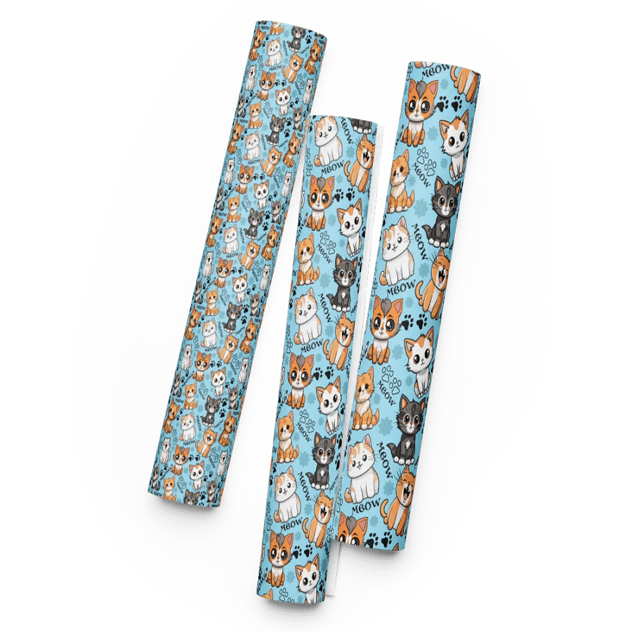 Meow Magic Wrapping Paper - Blue product image (5)