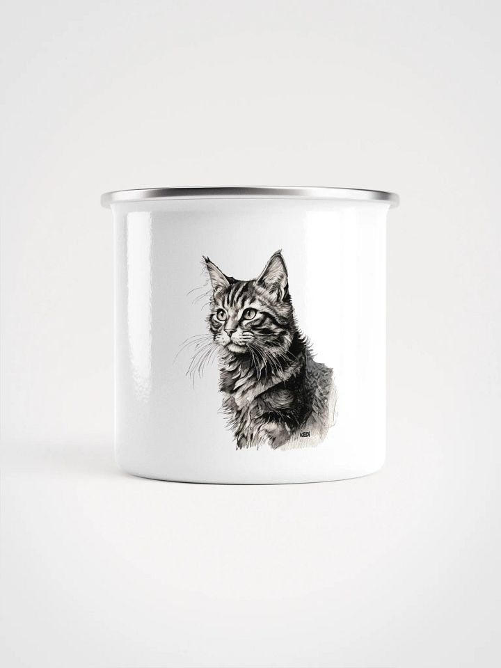Wild Whiskers Enamel Mug product image (1)