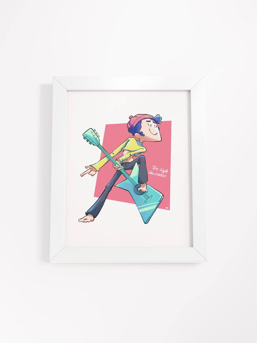 Toe Style Guitarist | Frame Matte Poster product image (19)