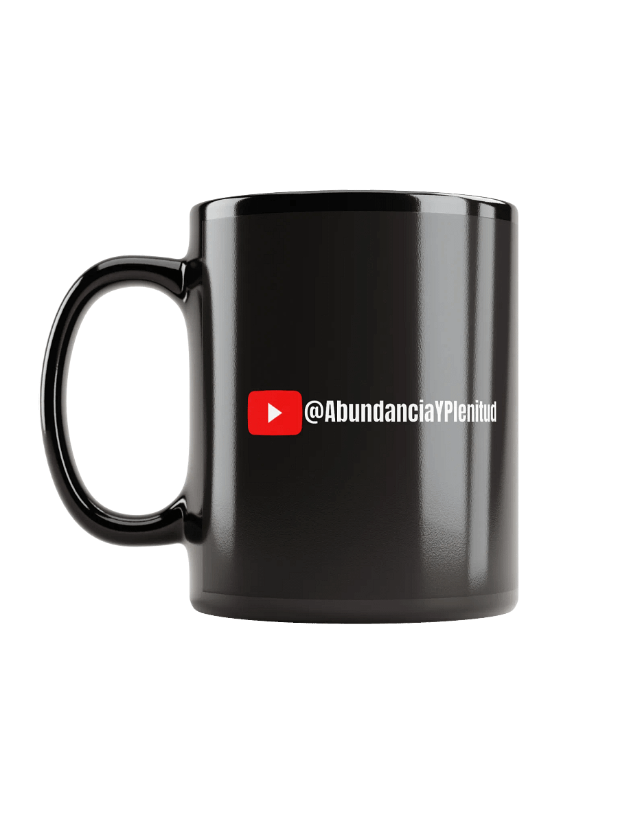 Taza Negra Brillante con Afirmación de Riqueza product image (12)