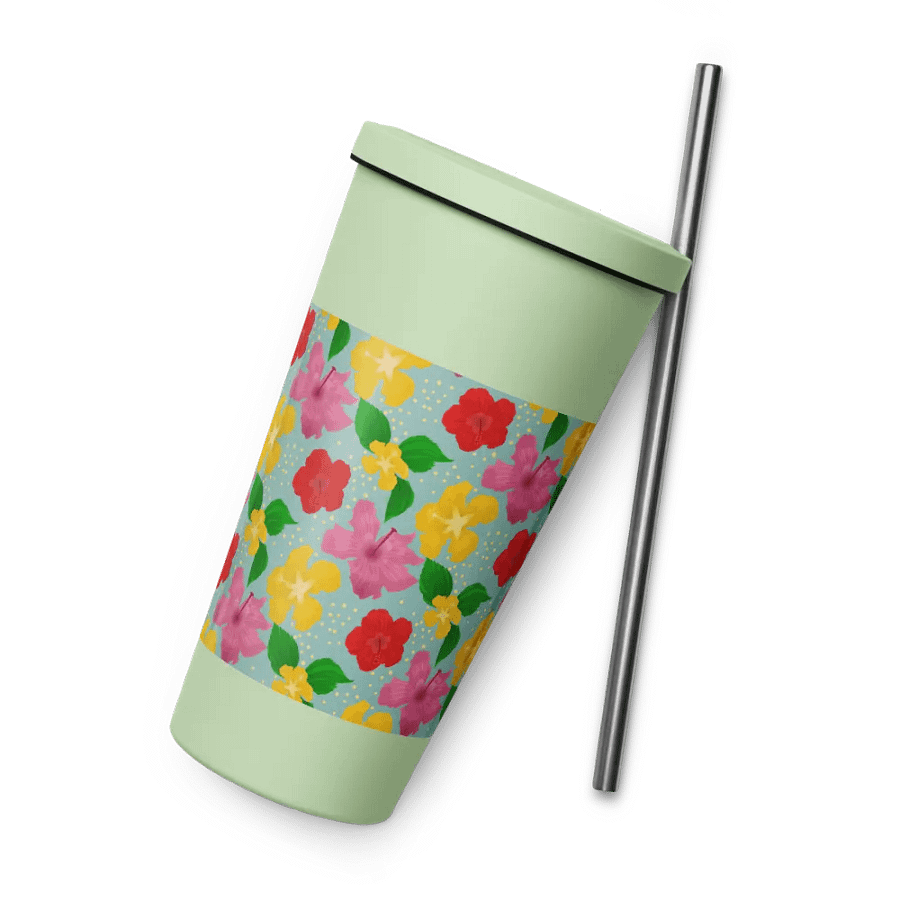 Hibiscus Flower Pattern Tumbler product image (6)