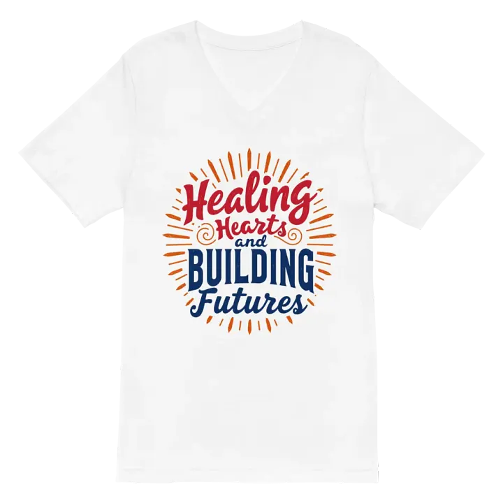 Healing Hearts and Building Futures V-Neck Tee product image (6)