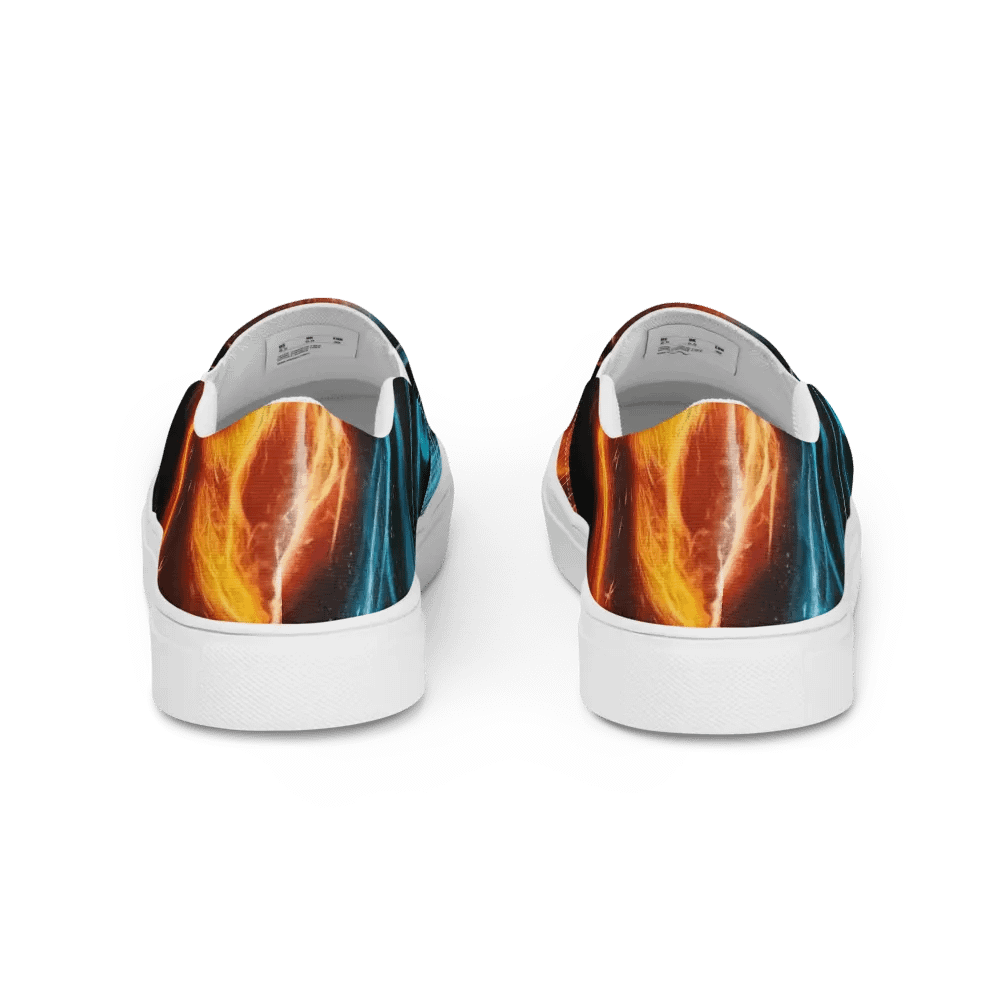 Ethereal Panther Fire and Ice Women's Slip-On Canvas Shoes product image (9)