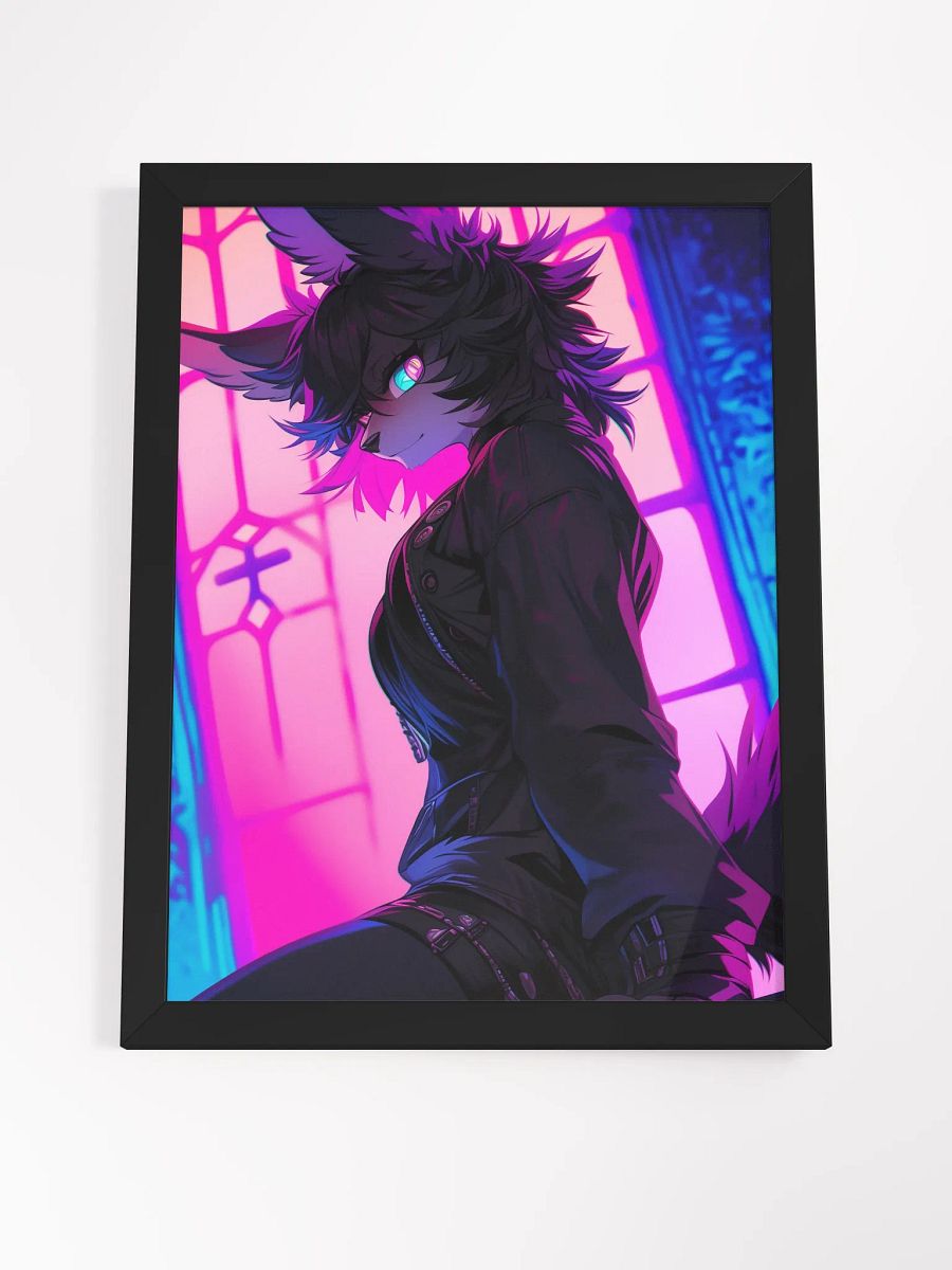 Neon Wolf Cyberpunk Poster product image (7)