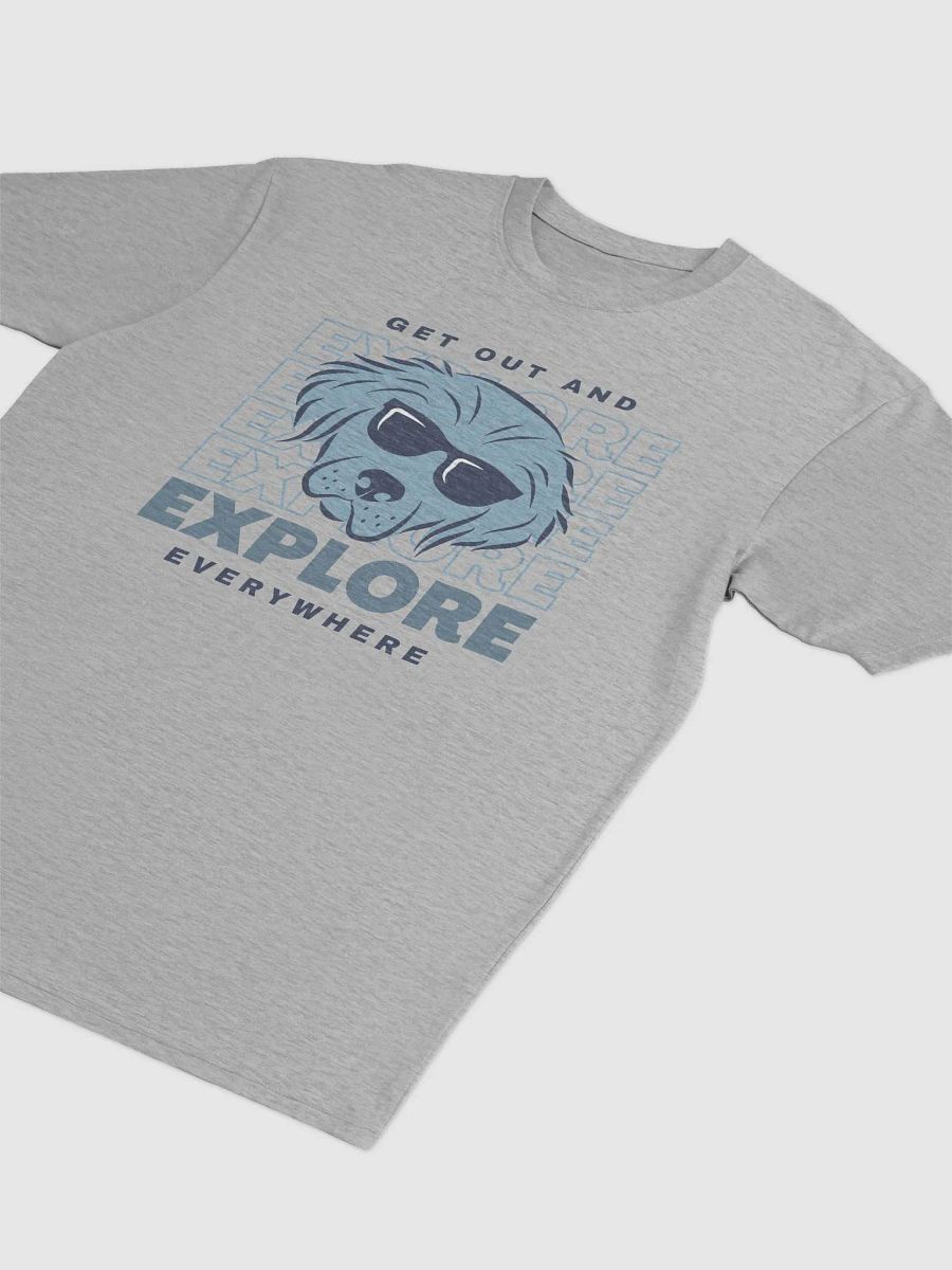 Seconds to Go Logo Signature Tee Men's Premium Heavyweight Tee Light Blue Graphic product image (3)