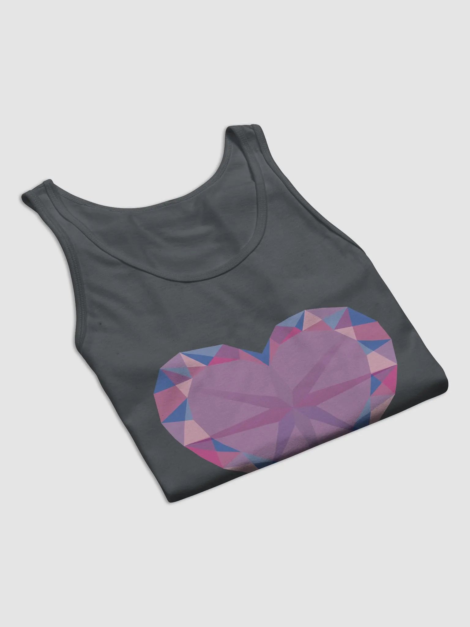Crystal Heart Bi Pride Tank Top product image (8)