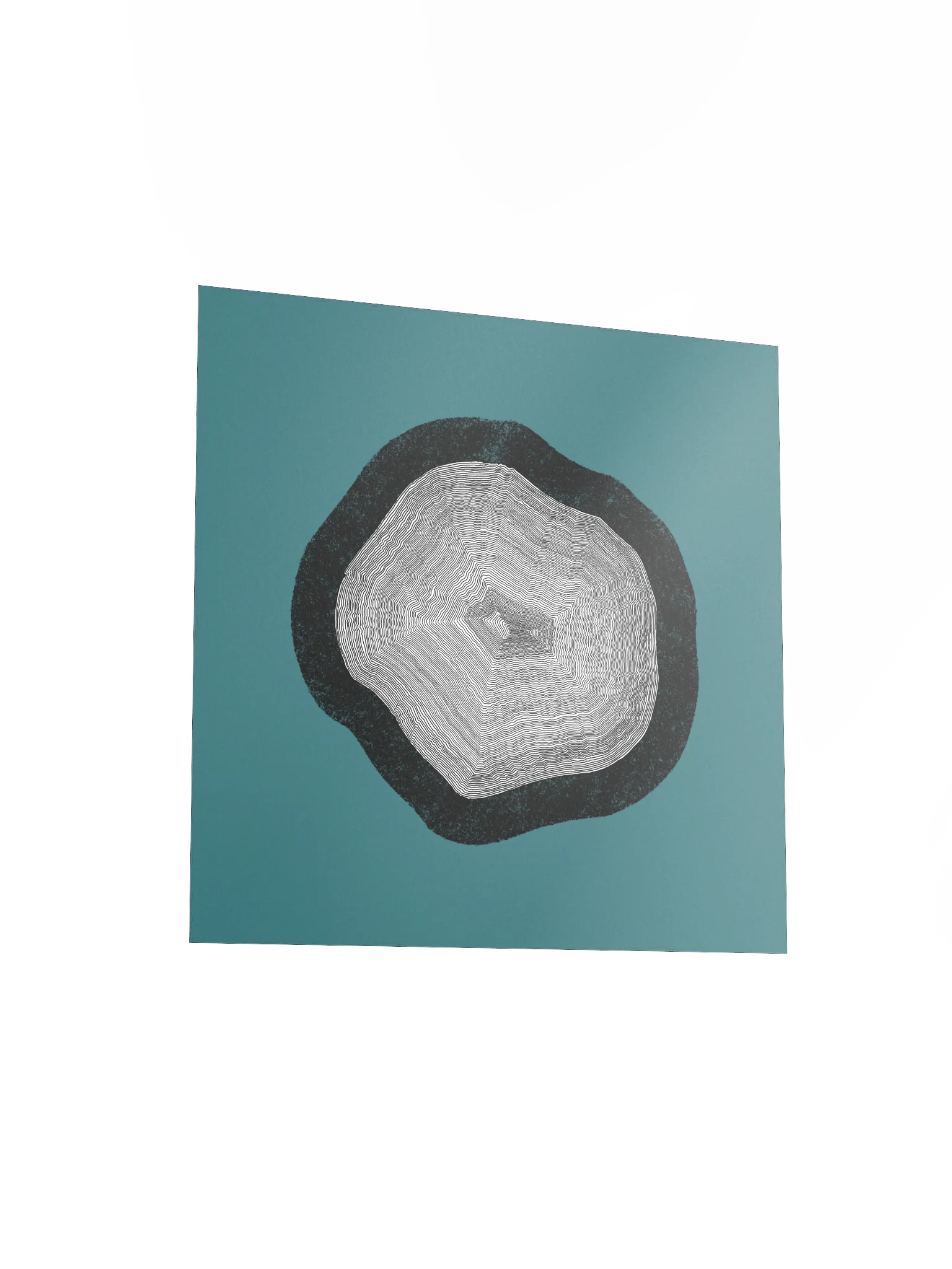 "Layers upon Layers" - Minimalist Poster (Wall Art) - Teal product image (3)