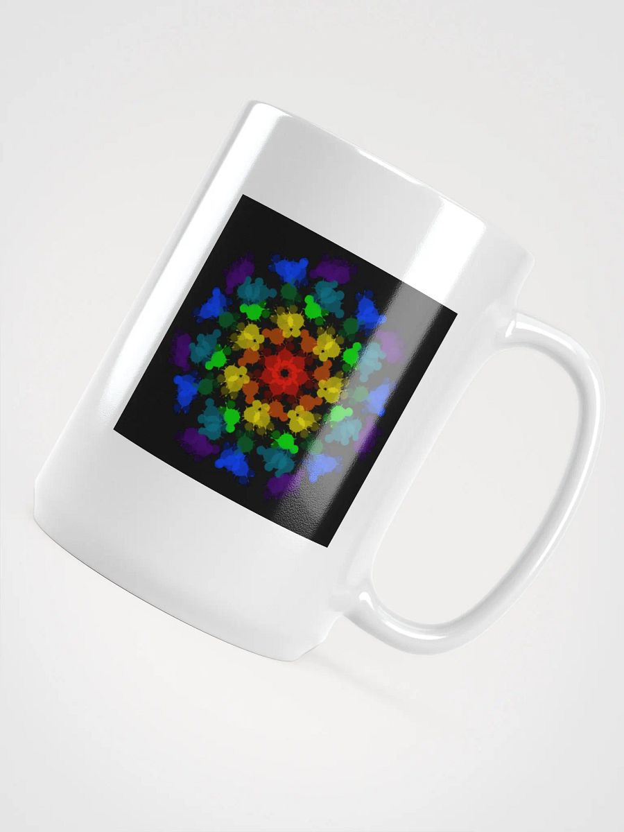 Mandala Rainbow White Glossy Mug product image (4)
