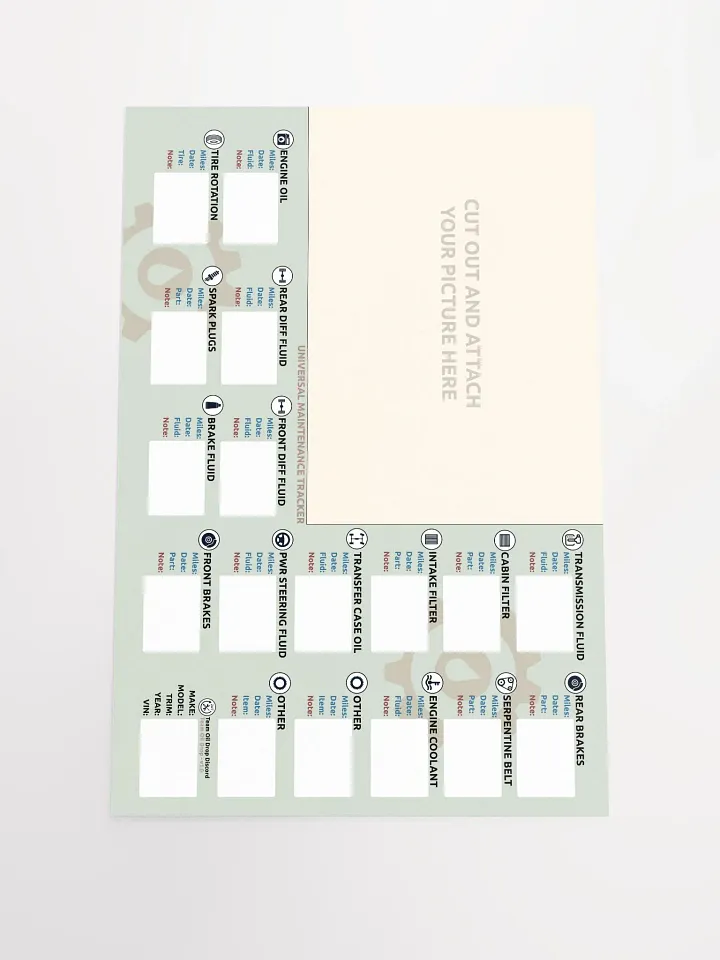 Universal Maintenance Tracker product image (2)