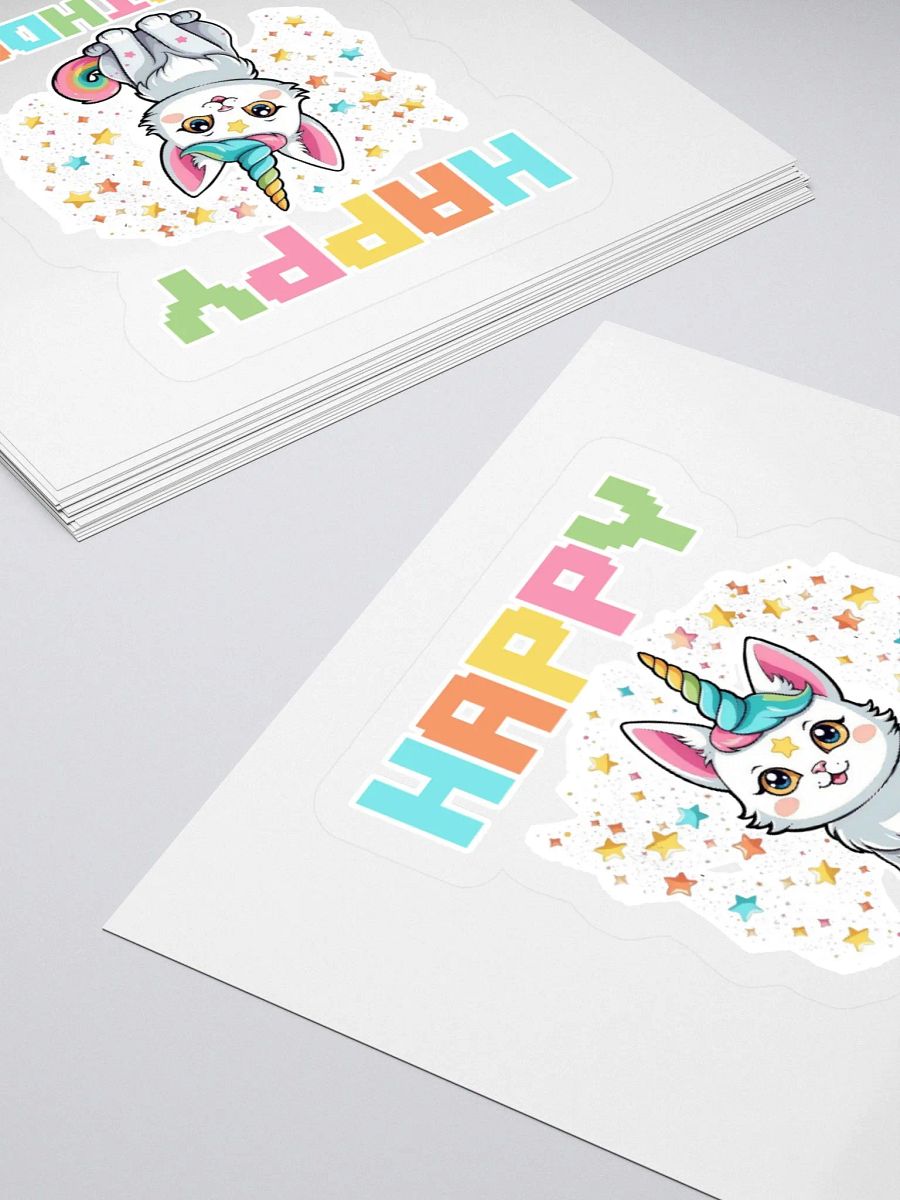 Happy Birthday (Cat Unicorn) Sticker product image (4)
