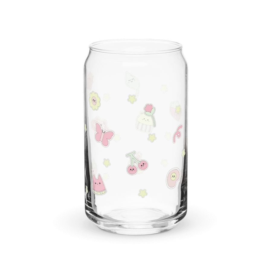 Kawaii Can-Shaped Glass - Pastel Doodles Edition product image (8)