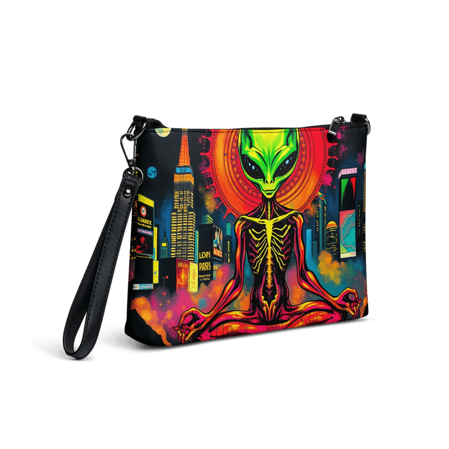 Neon Alien Meditations Crossbody Bag product image (5)