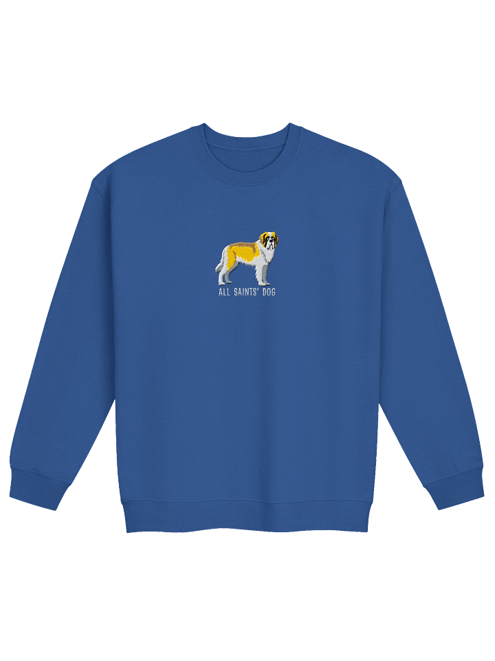 All Saints' Dog Sweatshirt (Embroidered) of a Saint Bernard(Lemon & White) product image (13)