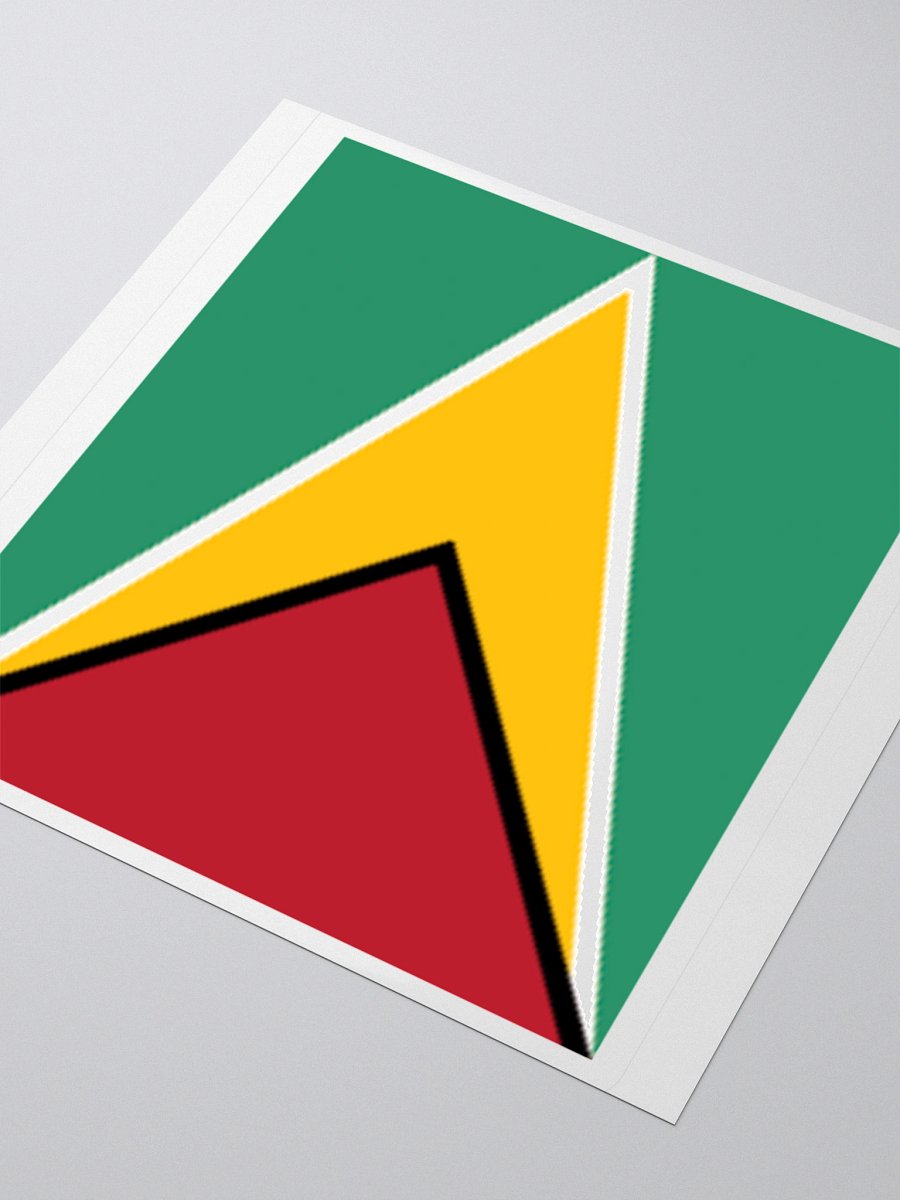 Guyana Flag Sticker | Arrowhead Design | Durable Vinyl | 3 Sizes product image (8)