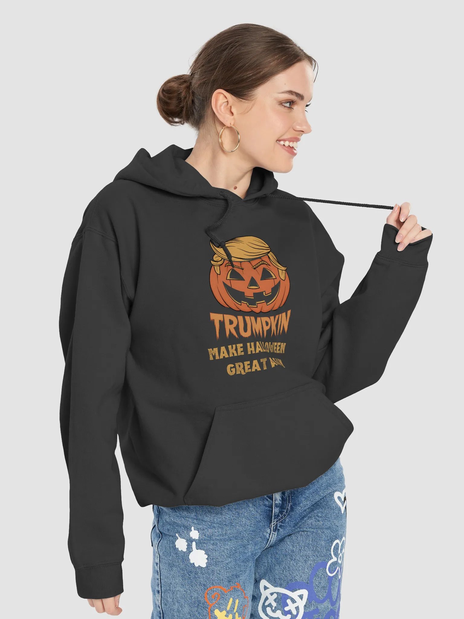 Halloween Trumpkin Make Halloween Great Again Hoodie product image (7)